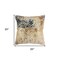 Edge Collections - 20" x 20" x 6.25" - Beige - Retro Modern Decorative Throw Pillow - 1 Piece